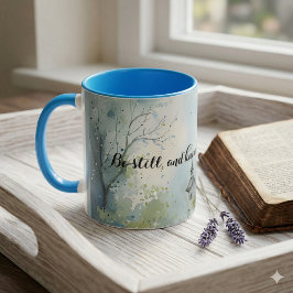 Taza Camino rústico de la iglesia en prado de flores si