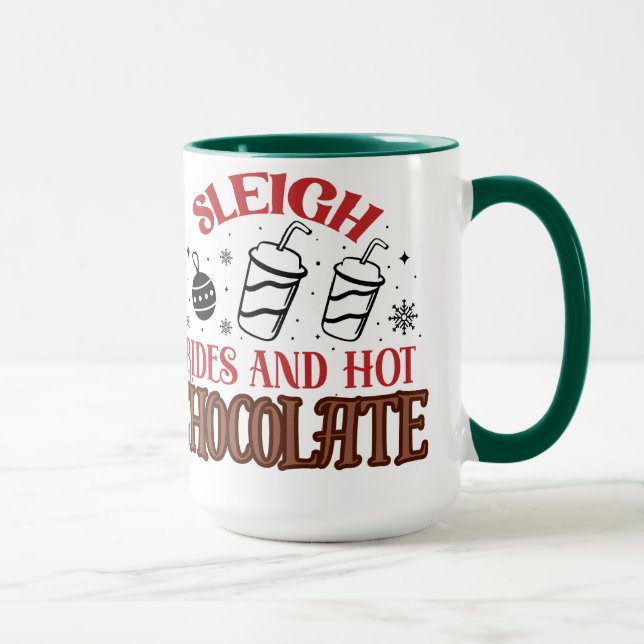 Taza Caminos deslizantes y chocolate caliente (Derecha)
