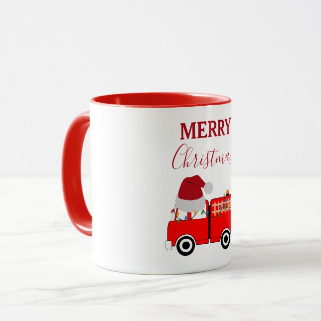 Taza Camión de Fuego Rojo navidades (Anverso izquierdo)