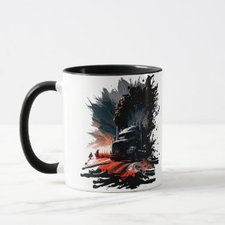Taza Camión de jarra, regalo de camionero, Ruedas