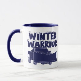 Taza Camión escogido de guerrero de invierno con nieve