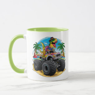 Taza Camión Monstruo de Dinosaurios T-Rex