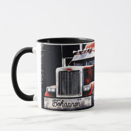 Taza Camión semi banderra americana personalizada