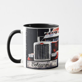 Taza Camión semi banderra americana personalizada