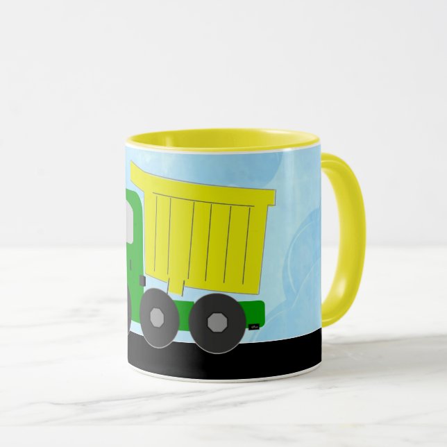 Taza Camión volcado (amarillo) (Anverso derecho)