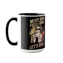 Camionero de mujer "Messy Bun" Mug