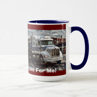TAZA CAMIONES DE CARGA BLANCA CAMIÓN GRANDES BARRAS DE