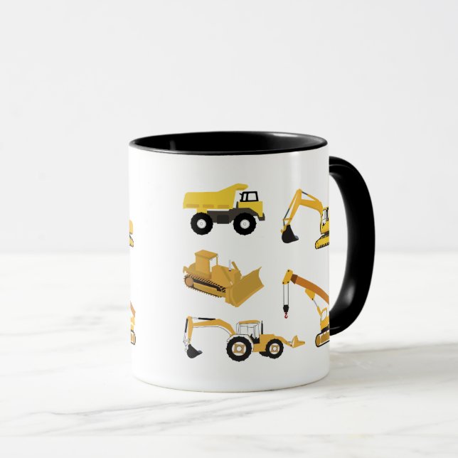 Taza Camiones de construcción (Anverso derecho)