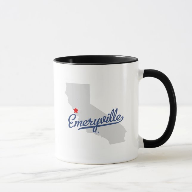 Taza Camisa de Emeryville California CA (Derecha)