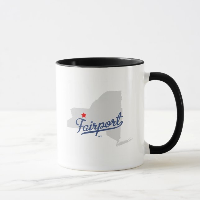 Taza Camisa de Fairport Nueva York NY (Derecha)