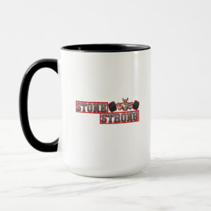 TAZA CAMISA DE GIMNASIO FUERTE DE PIEDRA