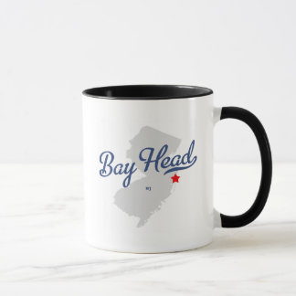 Taza Camisa de New Jersey NJ de la cabeza de bahía