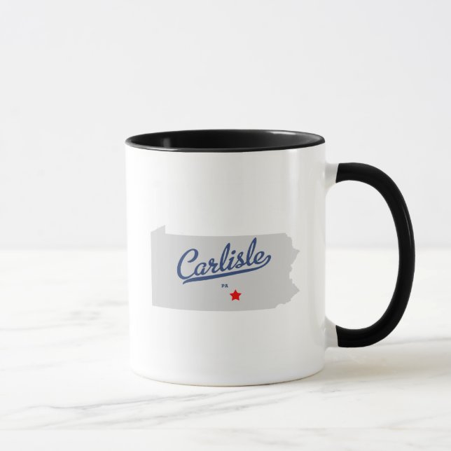 Taza Camisa del PA de Carlisle Pennsylvania (Derecha)
