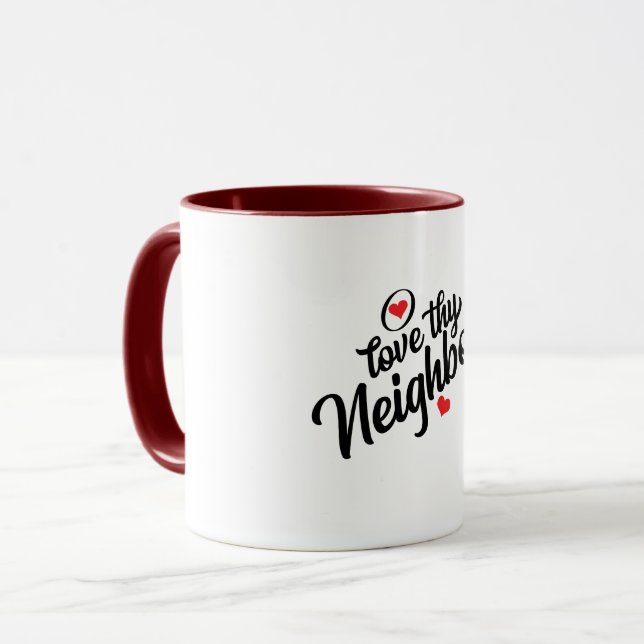 Taza Camiseta Ama a tu prójimo (Anverso izquierdo)