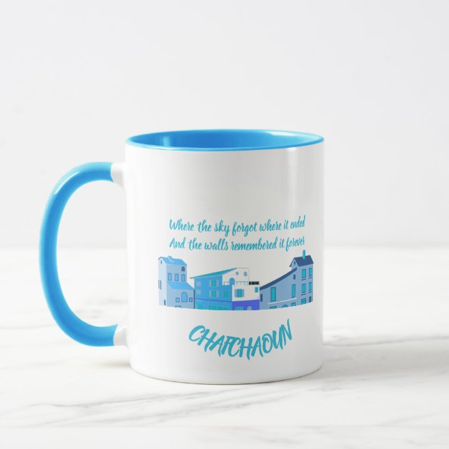 Taza Camiseta cita de Chefchaouen (Izquierda)