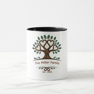 Taza Camiseta de árbol genealógico personalizada para r