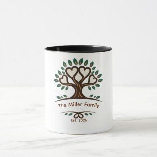 Taza Camiseta de árbol genealógico personalizada para r
