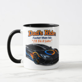 Taza Camiseta de coche divertida para papá – El coche d