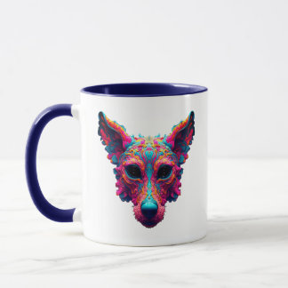 Taza Camiseta de diseño de perro - Mejor amigo psicodél