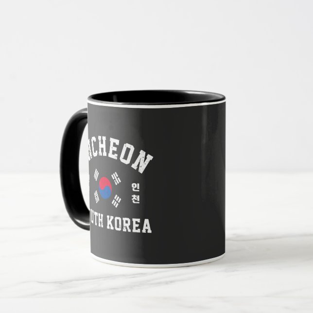 Taza Camiseta de Incheon Corea del Sur (Anverso izquierdo)