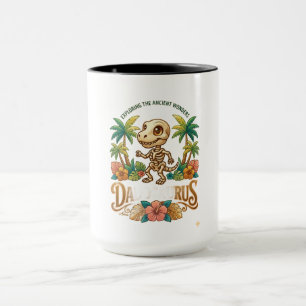 Taza Camiseta de manga larga Darius esqueleto de dinosa