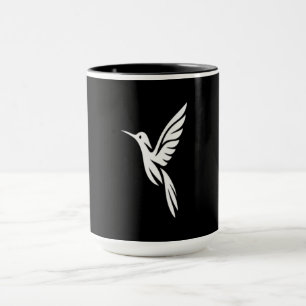 Taza Camiseta De Pájaro Minimalista Observador De Colib