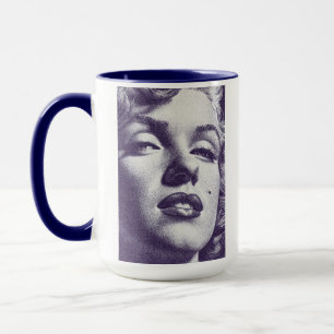 Taza Camiseta de retrato de puntos de Marilyn Monroe vi