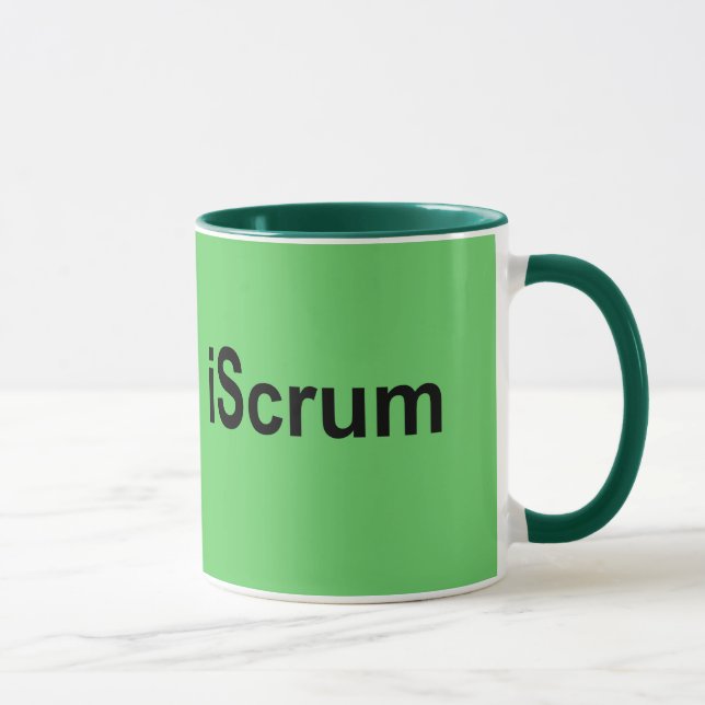 Taza camiseta del melé del rugbi del iScrum (Derecha)