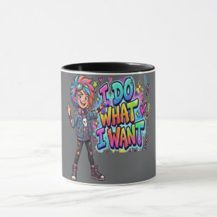 Taza Camiseta Divertida con Actitud 'Hago lo que Quiero