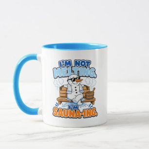 Taza Camiseta Divertida de Muñeco de Nieve No se Derrit