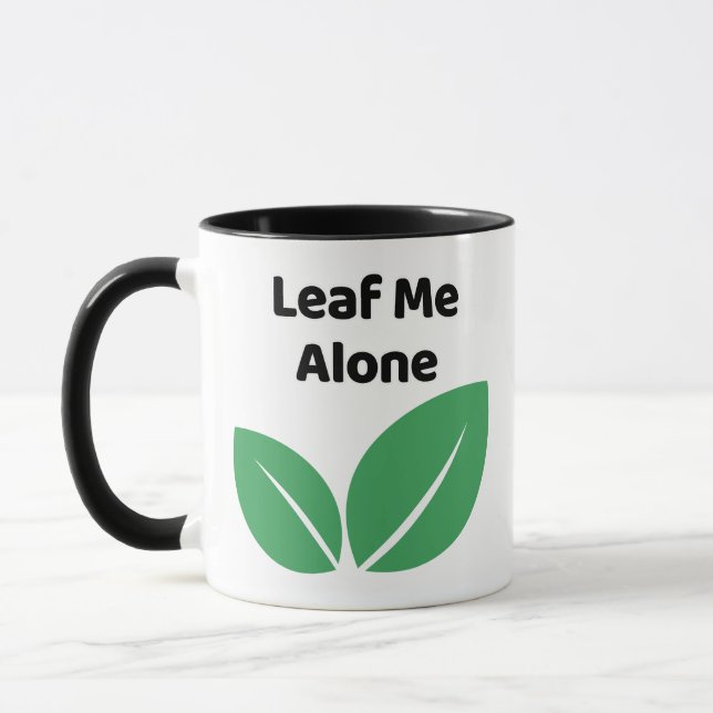 Taza Camiseta divertida de planta con juego de palabras (Izquierda)