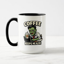 Camiseta divertida de Zombie Café – El café me man