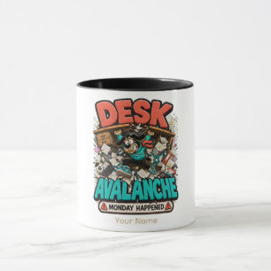 Taza Camiseta divertida personalizada para oficina 'Ava