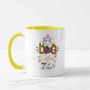 Taza Camiseta Mejor Mamá Perro del Mundo – Estampado Le