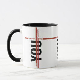 Taza Camiseta Own Your Story – Cita Motivacional Negrit