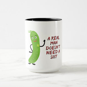 Taza Camiseta pepino verde