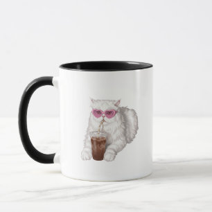 Taza Camiseta Persian Cat Comfort Colors, Gato Café Hel