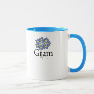 Taza Camiseta Pretty Blue Flower Gram