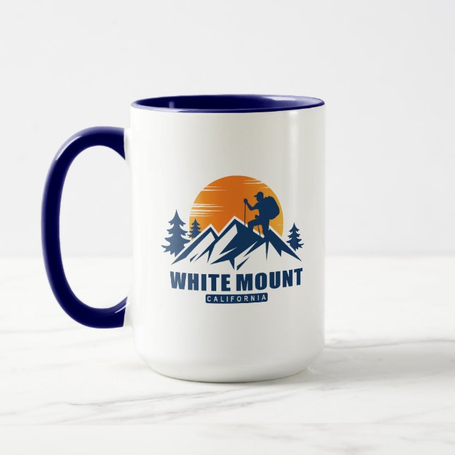 Taza Camiseta Retro White Mountain Hike (Izquierda)