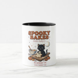 Taza Camiseta Spooky Bakes, Tee de Gato Negro de Hallow
