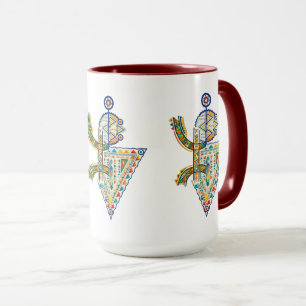 Taza Camiseta tribal geométrica Amazigh