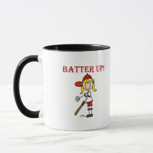 Taza Camisetas de béisbol Girl Batter Up y regalos