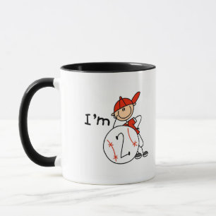 Taza Camisetas de béisbol para niños de 2 años y regalo