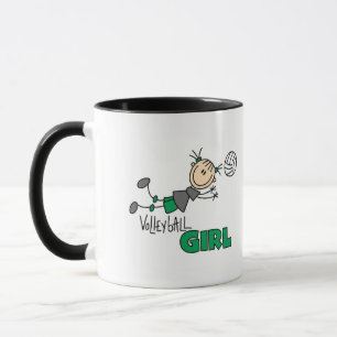 Taza Camisetas de chica de voleibol y regalos