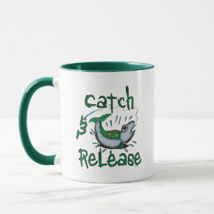 Taza Camisetas de pesca de captura y liberación