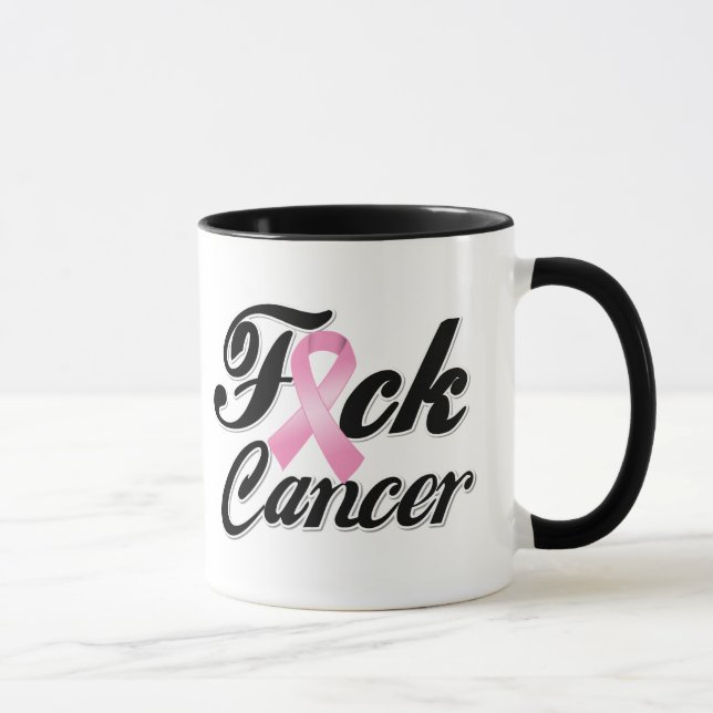 Taza Camisetas del cáncer de pecho de F*CK (Derecha)