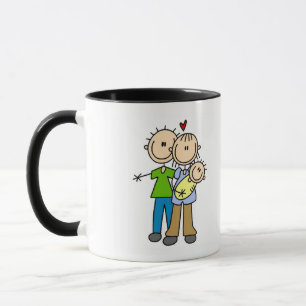Taza Camisetas y regalos Baby Makes Three