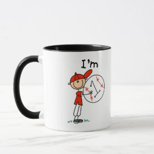 Taza Camisetas y regalos de béisbol para niños I'm 1