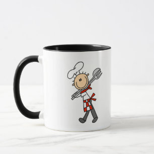 Taza Camisetas y regalos de chef con pinzas para ensala