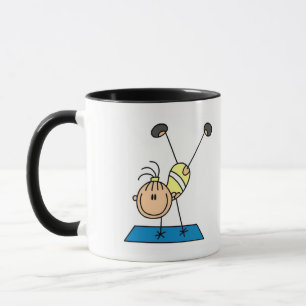 Taza Camisetas y regalos de chica palo haciendo voltere